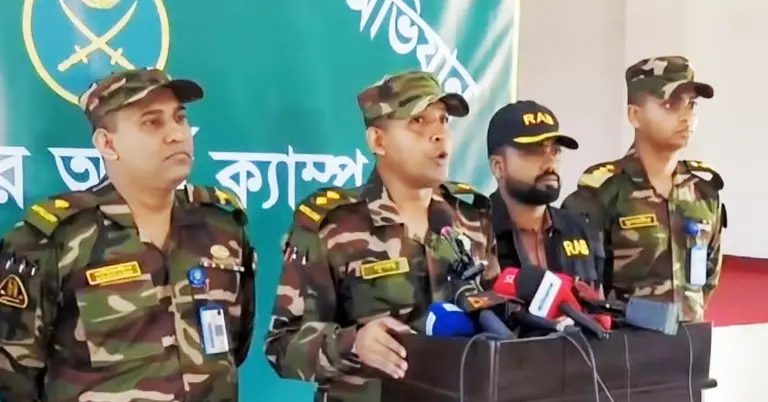 সেনাবাহিনীর সংবাদ সম্মেলন